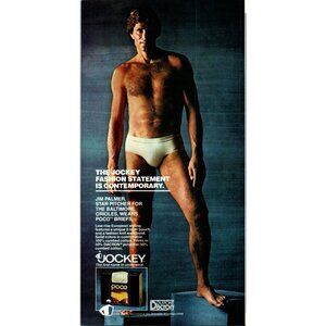 1981 Jockey Poco Briefs White Vintage Print Ad Jim Palmer Baltimore Wall Art